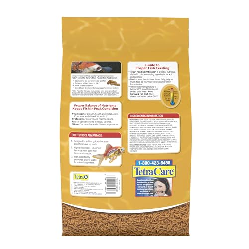 TetraPond Koi Vibrance, Soft Sticks, Easy to Digest Floating Pond Food, 5.18 lbs - view 3