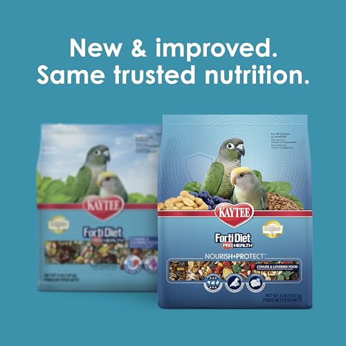 Kaytee Forti-Diet Pro Health Nourish+Protect Conure & Lovebird Food, Comprehensive Nutrition Backed by Science - view 3