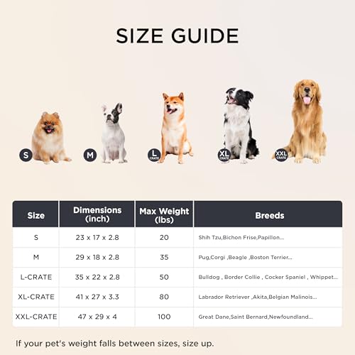 Bedsure Dog Beds Large Sized Dog- Orthopedic Pet Beds for Crate with Removable Machine Washable Cover, NOT Wat - view 7