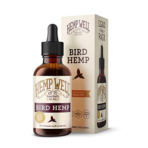 Organic Hemp Well Bird Hemp Oil – 2 Ounces. Parrot, Parakeet, Cockatiel and All Birds for Supporting Health, F - view 2