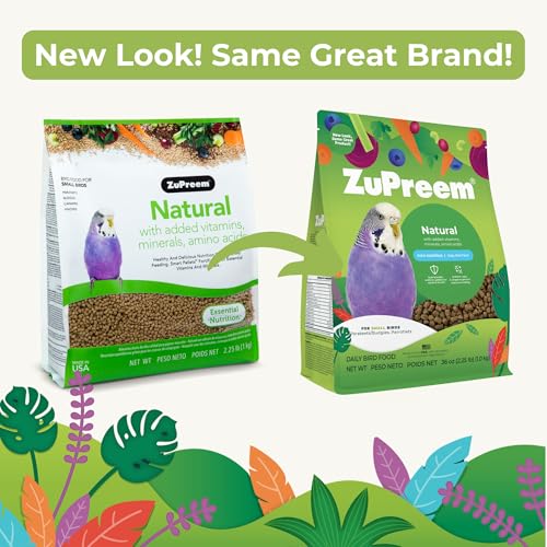ZuPreem Natural Bird Food, Bird Feed Pellets for Parakeets, Budgies, Parrotlets, & Doves, ZuPreem Core Nutriti - view 4
