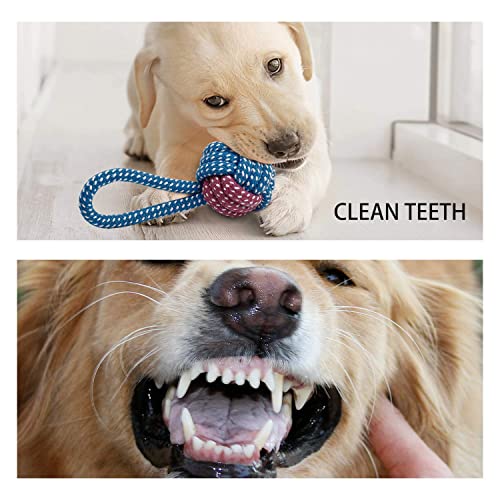 Toozey 7 Pack Small Dog Toys, Puppy Teething Toys, Durable Ropes Chew Toys, Cute Calf Squeaky Dog Toys, Non-To - view 7