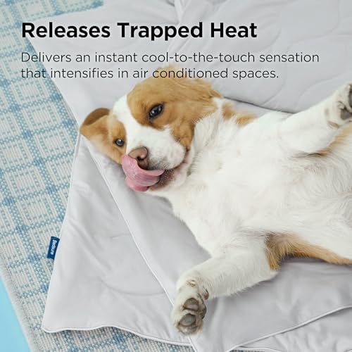 Bedsure Premium Cooling Blanket for Large Dog - Q-MAX>0.5, Breathable Summer Washable Cold Pet Mat, Soft Durab - view 5