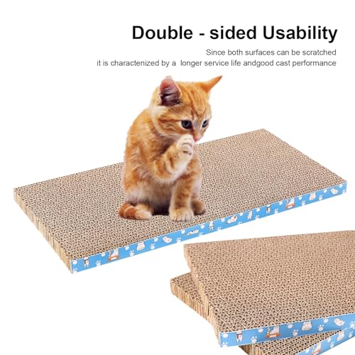 8 Packs in 1 Cat Scratch Pad, Cat Scratcher Cardboard,Reversible,Durable Recyclable Cardboard, Premium Scratch - view 5