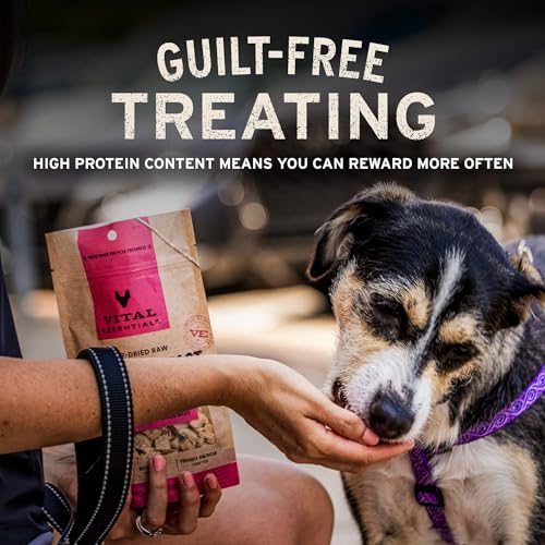 Vital Essentials Freeze Dried Dog Treats | Rabbit Bites, Single Protein | Premium Quality | Grain Free Trainin - view 7