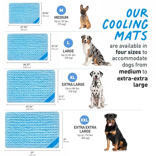 INSPECTOR TAIL Dog Cooling Mat, Indoor & Outdoor, Large Self Cooling Pad | No Freeze Needed, Breathable, Washa - view 5