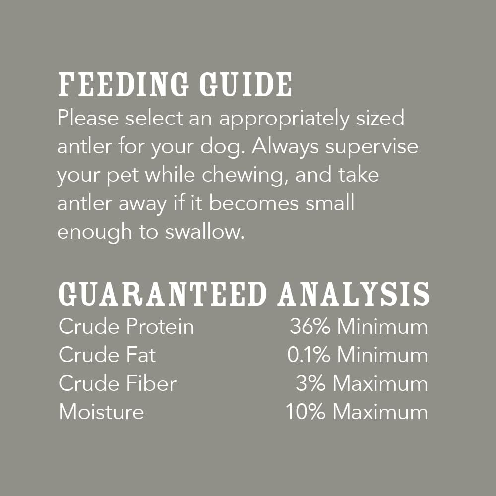 Wag Dog Deer Antler Chew, Naturally Shed, Whole, 9 - 10.5 inches, Long Lasting for Aggressive Chewers, X-Large - view 4