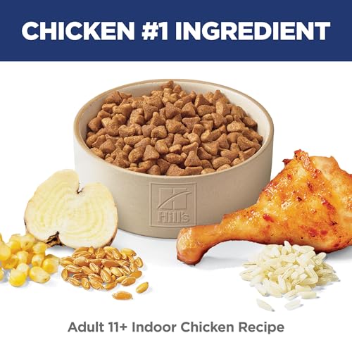 Hill's Science Diet Senior 11+ Indoor Dry Cat Food, Chicken, 3.5 lb. Bag - view 4
