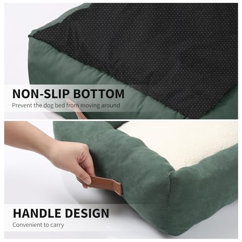 20In Dog Bed for Small Dogs & Cats - Washable Rectangle Cat Kitten Bed for Indoor Pets, Cozy Cute Puppy Bed wi - view 5