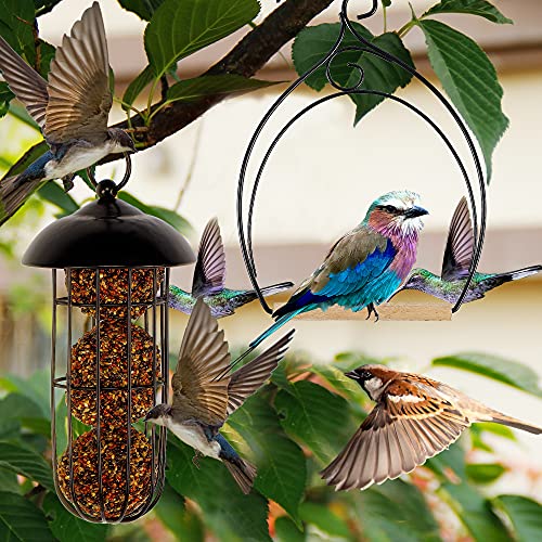 winemana Set of 3 Hummingbird Swings, Rust Resistant Metal Frame, Wooden Dowel, Attach to Bird Feeders, Perfec - view 7