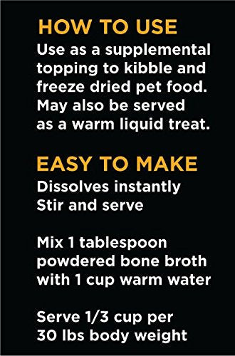 Nature's Diet Pet Bone Broth Protein Powder with Pumpkin, Fish Oil and Turmeric (Beef, 16 oz = 159 Servings) - view 5