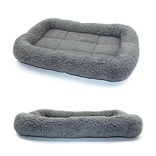 Enjoying Cat Mat Bed 10" x 15" Pet Bed with Pillow Around for Puppy Kitten Curled Sleeping Beds for Carrier/Cr - view 3