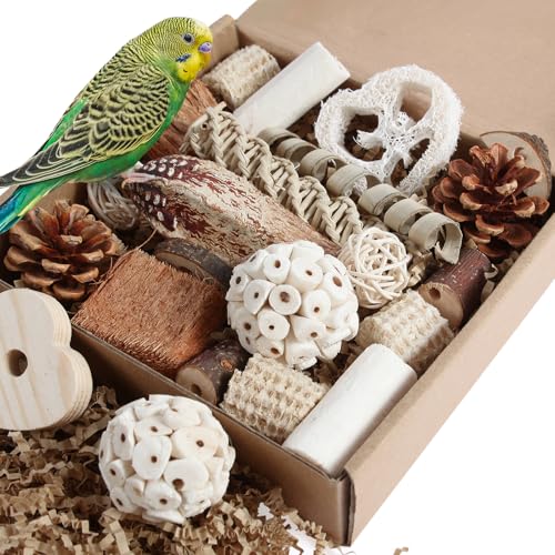 Kyouki Bird Toys Parrot Toys Natural Bird Foraging Box Foot for Parakeets,Cockatiels,Conures,Love Birds,and Ot - view 2
