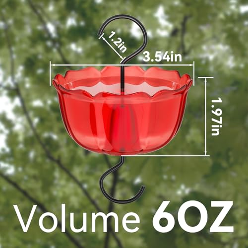 Ant Moat for Hummingbird Feeders, 6 OZ Ant Guard with Large Capacity, Against Ants Hummingbird Feeder Accessor - view 3