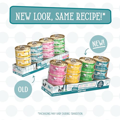 Weruva Cats in The Kitchen, Kitchen Cuties Variety Pack, Wet Cat Food, 3.2oz Can (Pack of 12) - view 3
