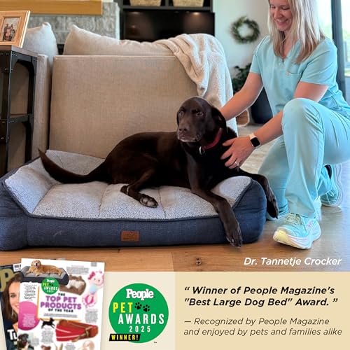 Bedsure SupportMax XL Orthopedic Dog Beds Large Sized Dog - Extra Thick Supportive Dogs Couch with Waterproof  - view 3