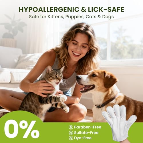 36PCS Hypoallergenic Pet Glove Wipes for Dogs & Cats - Quick Clean & Deodorizing Between Baths & Travel | Dog  - view 7