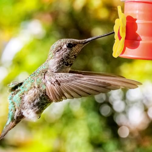 16 Pieces Hummingbird Feeders Replacement Flowers Yellow Pet Replacement Bird Feeder Replacement Parts with 2  - view 5