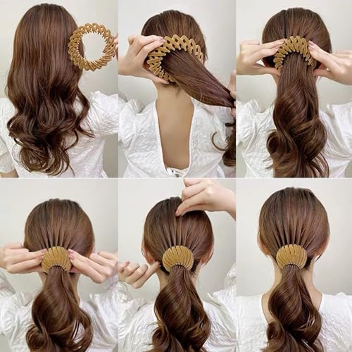 7PCS Women's Hair Accessories, Bird Nest Magic Hair Clip with Hair Bun Clips - view 6