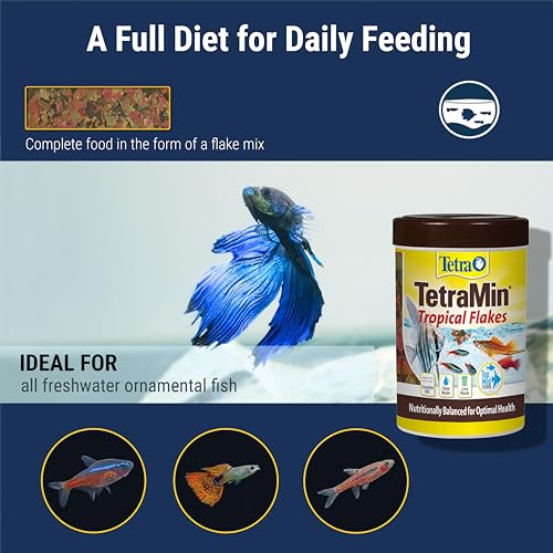 TetraMin Nutritionally Balanced Tropical Flake Food for Tropical Fish, 7.06 oz (pack of 1) - view 5