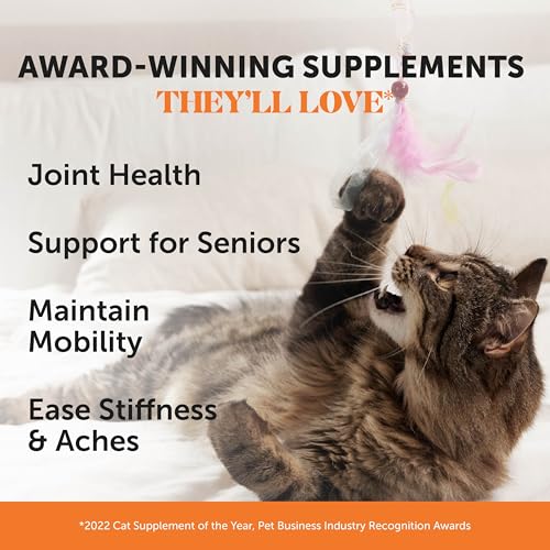Cat Hip + Joint Health Chews – Crunchy & Creamy Cat Joint Support Supplement - Glucosamine, Chondroitin & Omeg - view 3