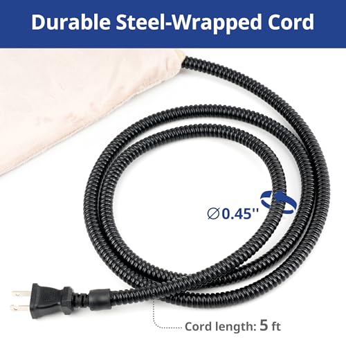 NICREW Pet Heating Pad for Dogs and Cats, Heated Cat Bed with Steel-Wrapped Cord and Soft Fleece Cover, 17.7 x - view 6