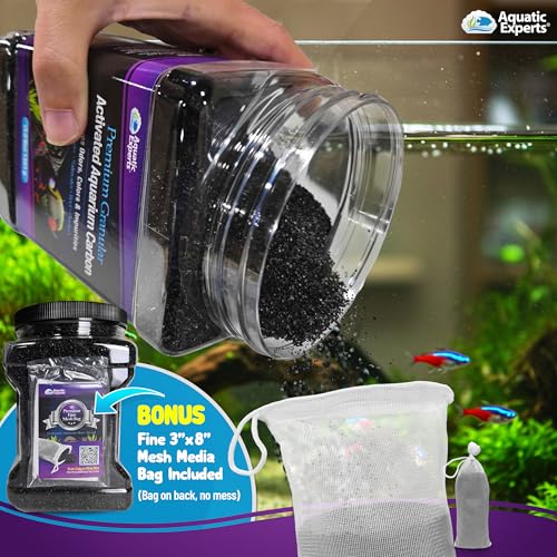 Premium Activated Carbon, Aquarium Carbon for Fish Tank Filter, Aquarium Filter Media, Granulated Charcoal for - view 5