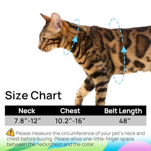 Cat Harness and Leash Set - Escape Proof Adjustable Cat Harness, Comfortable Soft Lightweight, Use Safe & Easy - view 7