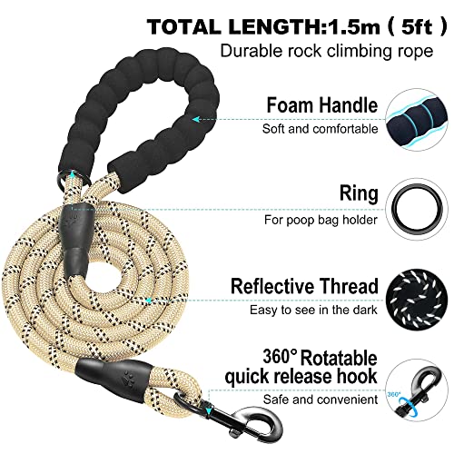 haapaw Dog Harness with Leash Set, No Pull Adjustable Reflective Step-in Puppy Harness with Thickened Padded V - view 4