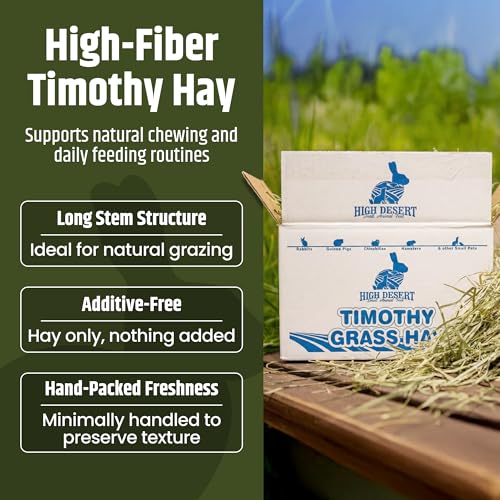 High Desert 2nd Cutting Timothy Hay for Rabbits, Guinea Pigs, Chinchillas and Small Pets, Soft Leafy for Daily - view 3