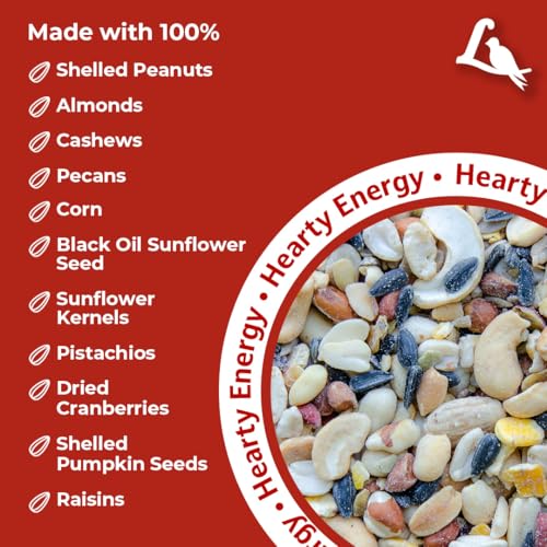 Lyric Fruit and Nut Wild Bird Seed - High Energy Wild Bird Food Mix - Attracts Woodpeckers, Chickadees & Other - view 5