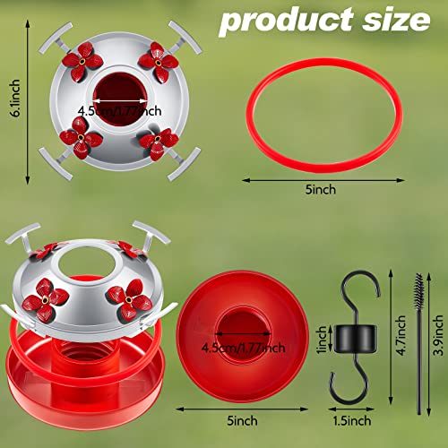 Hummingbird Feeder Bottom Base Replacement Parts Set Plastic Outdoors Hummingbird Feeder Bottom Moat Hook Brus - view 3