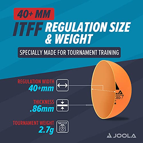 JOOLA Training 3 Star Table Tennis Balls - 40+mm Regulation Bulk Ping Pong Balls for Competition and Recreatio - view 4