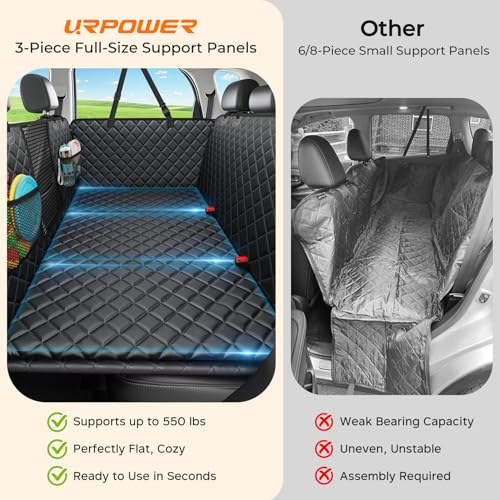 URPOWER Back Seat Extender for Dogs - Large Hard Bottom Dog Car Seat Cover Holds 550lbs, Waterproof Comfortabl - view 5