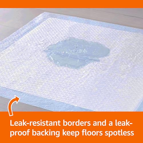 Basics Leak-Proof Dog and Puppy Potty Training Pee Pads with Quick-Dry 5-Layer Super Absorbent Design, Regular - view 4