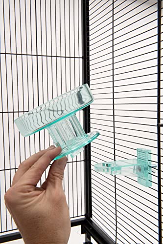Lixit Quick Lock Bird Cage Bath for Lovebirds, Canaries, Finches, Parakeets, and Cockatiels and Other Small to - view 5