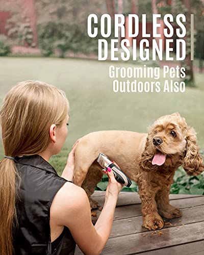 oneisall Dog Clipper Low Noise, Dog Grooming Kit with Rechargeable, Pet Shaver Cordless Electric Quiet Hair Cl - view 4