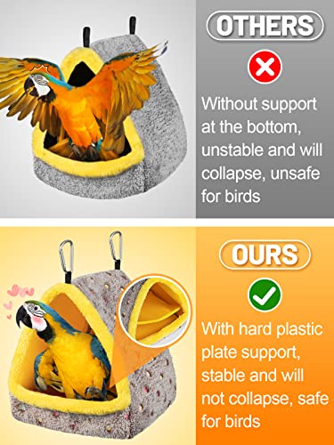 Large Winter Warm Bird Nest House, Comfortable Bird Bed for Cage with Mat, Hanging Hammock Shed Hideaway Hut G - view 3