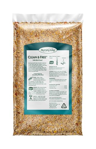 Morning Song Clean & Free Shell Free Wild Bird Food, Premium No Mess Bird Seed for Outside Feeders, 10-Pound B - view 4
