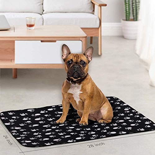 Comsmart Dog Blankets for Small Dogs, 6 Pack Puppy Blanket Cute Paw Print Pet Blanket for Dog, Puppy, Cat, Kit - view 6