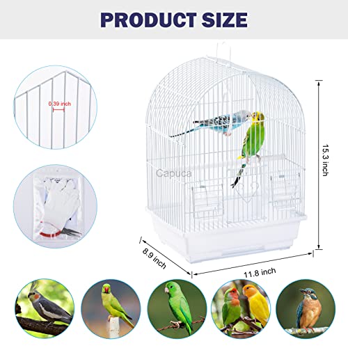 Small Bird Travel Cage - Lightweight Small Birds Starter Kit with Birdcages and Accessories Great for Parakeet - view 5