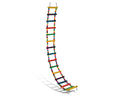 DS. DISTINCTIVE STYLE Bird Ladder Toys Coloured Flexible Parrot Swing Bridge Wooden Cockatiel Cage Hanging Cli