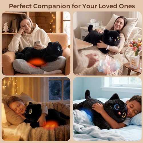 Mewaii Weighted Stuffed Animals 5 lbs Adjustable, Heated & Coolable 23 Inch Plush for Realistic Hug, Microwava - view 6