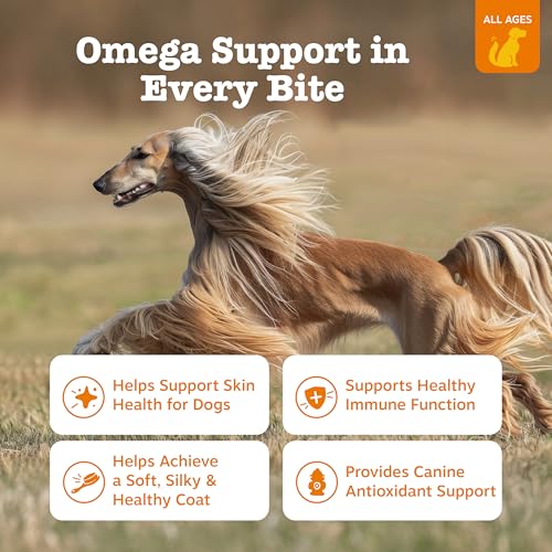 Zesty Paws Omega 3 Alaskan Fish Oil Chew Treats for Dogs - with AlaskOmega for EPA & DHA Fatty Acids - Hip & J - view 3