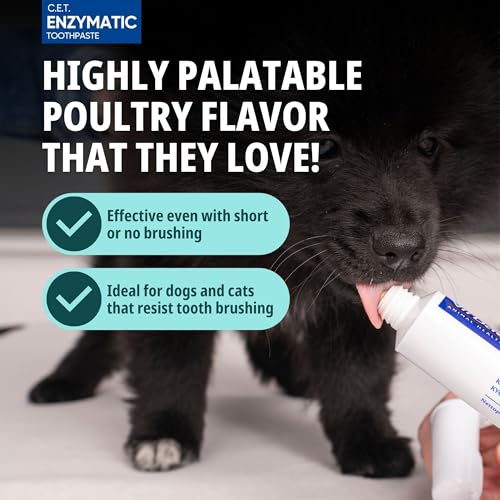 Virbac C.E.T.® Oral Hygiene Kit for Dogs | Poultry-flavor Toothpaste | Fingerbrush and Pet Toothbrush - view 5
