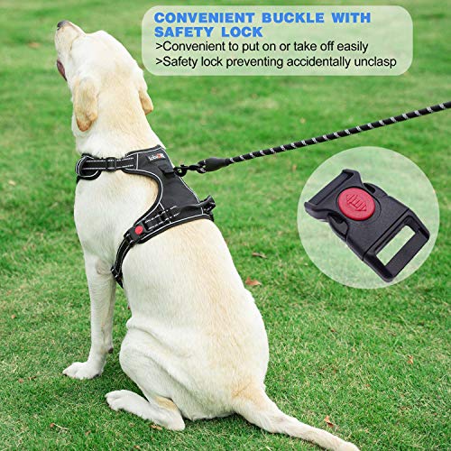 tobeDRI No Pull Dog Harness Adjustable Reflective Oxford Easy Control Medium Large Dog Harness with A Free Hea - view 5
