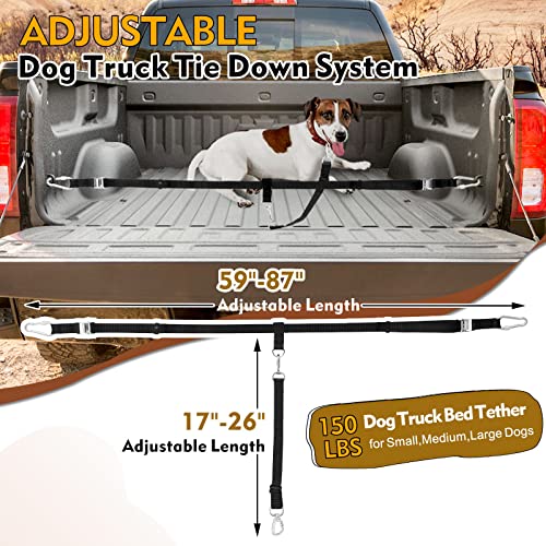 Heavy Duty Dog Leash System - Truck Bed Barrier & Pick-Up Restraint Lead for Dogs Up to 150lbs - view 3