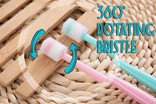 E.M&S.T by Emmeliestella Small Dog & Cat Toothbrush 360 Degree Soft Silicone, Cat Dental Care, Toothbrush Hold - view 5