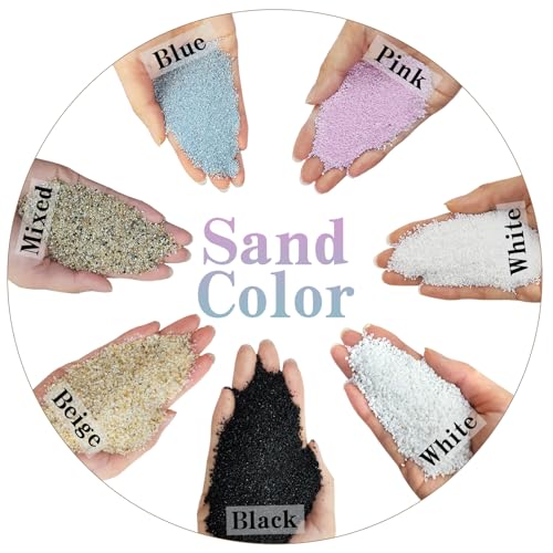 FANTIAN 5 lbs Aquarium Silica Sand. 0.4-0.8 mm Mini Gravel Substrate for Fish Tank, Plants Potted, Fire Pits,  - view 3