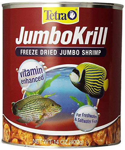 Tetra JumboKrill Freeze-Dried Jumbo Shrimp 14 Ounces, Natural Shrimp Treat For Aquarium Fish, Red - view 2